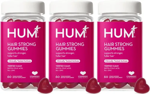 Miniatura 9 de HUM Gomitas para el crecimiento diario del cabello con biotina, zinc, vitamina B12 para apoyar el crecimiento, ácido fólico y vitamina B12