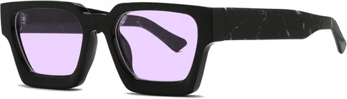 Miniatura 66 de AIEYEZO Gafas de sol cuadradas para mujeres y hombres, gafas de sol cuadradas con montura gruesa, estilo de diseñador simple
