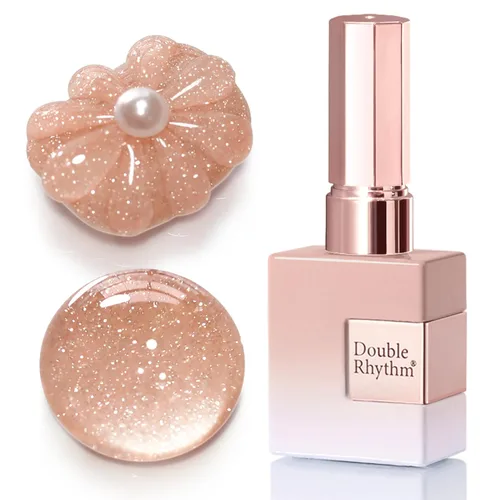 Miniatura 38 de Double Rhythm Esmalte de gel con purpurina de nieve de 0.5 fl oz, color holográfico reflectante para arte de uñas, salón de manicura y bricolaje