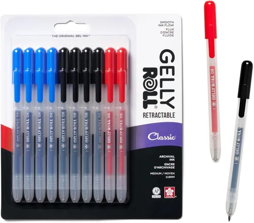 Miniatura 9 de SAKURA Gelly Roll - Bolígrafos de gel retráctiles de colores, juego de colores opacos, bolígrafo de tinta de punta media para diario, arte o dibujo