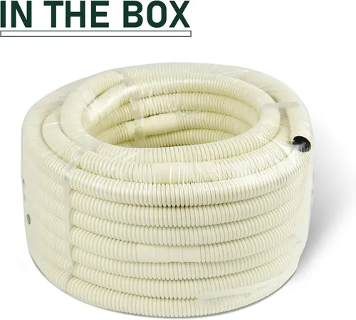 Miniatura 7 de Flehomo Manguera de drenaje universal de 50 pies para sistemas de bomba de calor de aire acondicionado mini split, tubo de drenaje de aire
