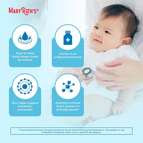 Miniatura 6 de MaryRuth Organics - Gotas líquidas de zinc iónico orgánico para bebés Sulfato de zinc para el apoyo inmunológico Glicerina orgánica