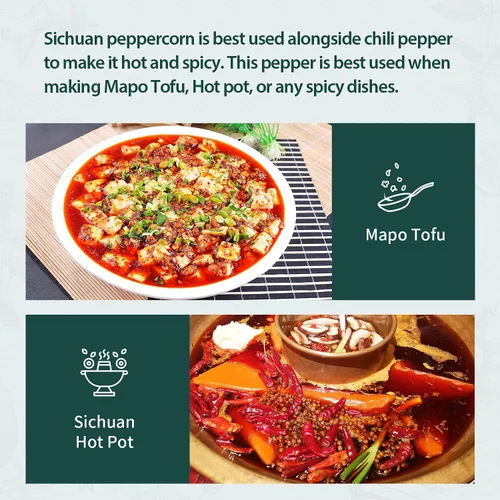 Miniatura 7 de Soeos granos de pimienta Sichuan, 4 onzas (113g), auténtico grano de pimienta rojo Szechuan, efecto adormecedor y hormigueo, menos semillas, sabor