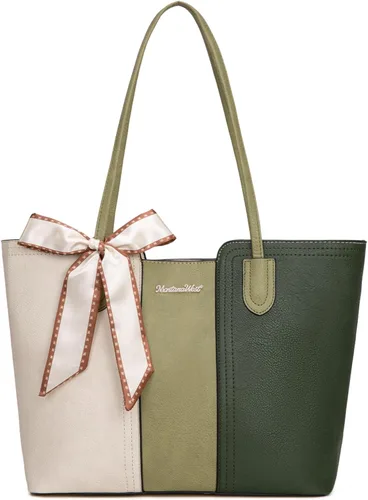 Miniatura 14 de Montana West - Bolsos de mano para mujer, bolso tipo satchel con asa superior mediana