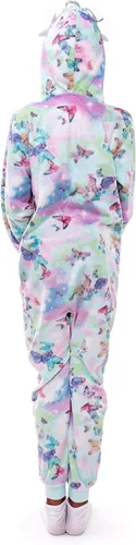 Miniatura 3 de Sleep On It Pijama para niñas con capucha de personaje, pijama con cremallera frontal para niñas