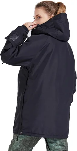 Miniatura 19 de Chaqueta anorak de esquí para mujer, impermeable, resistente al viento, cálido, para snowboard, abrigo de invierno con capucha