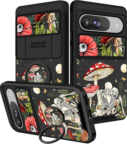 Miniatura 39 de Funermei Funda 2 en 1 para Google Pixel 7 Pro para mujeres, funda de teléfono de girasol lindo para niñas, diseño de flores florales femeninas