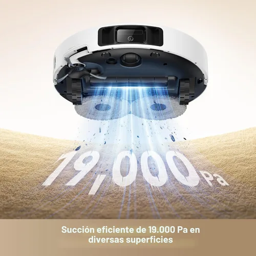 Miniatura 4 de Mova Aspirador robot P50 Ultra con trapeador flexible, potencia de succión de 19,000 Pa con cepillo antienredos, limpieza de esquinas y bordes