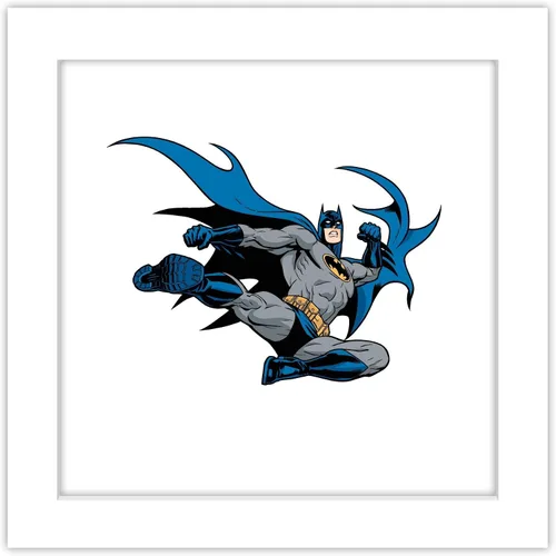 Miniatura 10 de Trends International Gallery Pops DC Comics Batman - Póster de pared de Action Kick, 12 x 12 pulgadas, versión enmarcada en negro