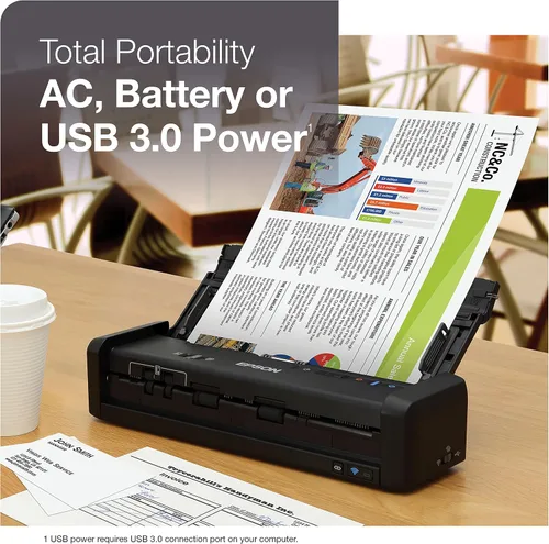 Miniatura 4 de Epson - Escáner de documentos portátil inalámbrico a color Workforce de Epson