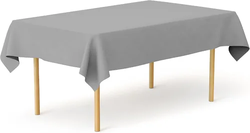Miniatura 10 de Pomp Mantel Premium de Poliéster de 60" x 84" en Color Amarillo Plátano Tela Fácil de Cuidar, Resistente a Arrugas y Manchas Para Mesa Banana