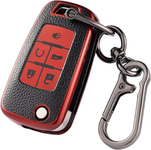 Funda para llavero Chevy con llavero, funda de TPU suave para llavero para Chevrolet Camaro Cruze Equinox Malibu Trailblazer Impala Sonic Buick