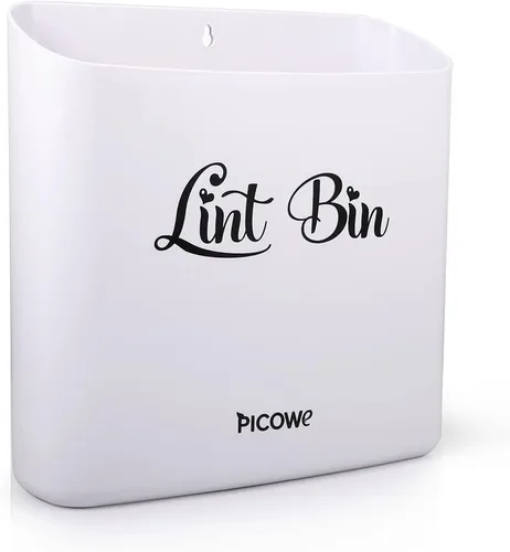 Miniatura 9 de Picowe Almacenamiento magnético para lavandería, contenedor grande para pelusas, contenedor de basura que ahorra espacio para colgar en secadora