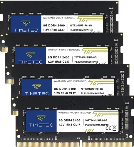 Miniatura 13 de Timetec Kit de 32 GB (2x16GB) DDR4 2400MHz PC4-19200 sin ECC sin búfer 1.2V CL17 2Rx8 Doble soporte 260 pines SODIMM para laptop estilo Notebook