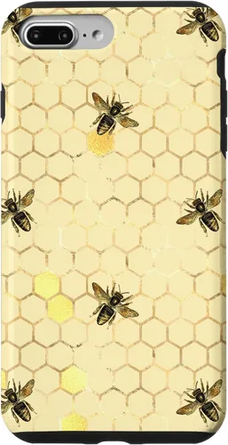 Miniatura 11 de Funda con estampado floral de abeja para iPhone 16 color amarillo miel