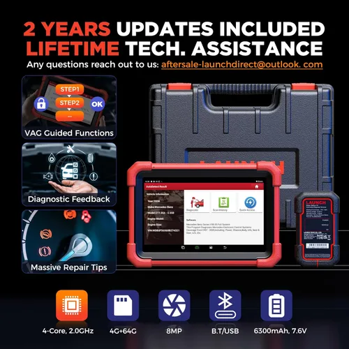 Miniatura 7 de LAUNCH X431 CRP919XBT OBD2 escáner, herramienta de escaneo bidireccional inalámbrico 2026 con codificación ECU, más de 35 servicios, diagnóstico