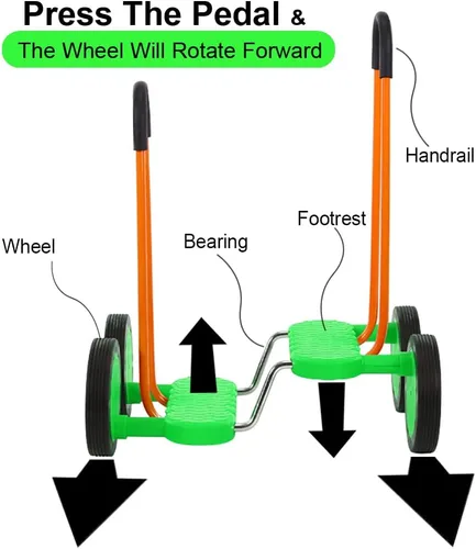 Miniatura 5 de Bicicleta de pedal de equilibrio para niños, vehículo de entrenamiento Hoverbard, scooter de ejercicio de equilibrio de confianza en uno mismo, Verde