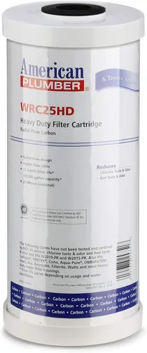 AP American Plumber WRC25HD - Cartucho de filtro de carbono de flujo radial de alta resistencia (1)