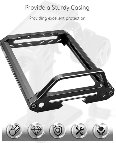 Miniatura 3 de Marco protector de transmisor compatible con Flysky Noble NB4 Pro NB4 Lite NB4, marco protector de metal de aleación de aluminio para transmisor