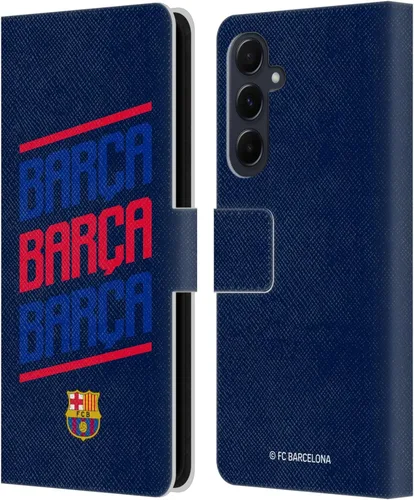 Miniatura 121 de Head Case Designs Funda de piel con licencia oficial del FC Barcelona Barca Crest Graphics para Samsung Galaxy A06 4G