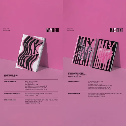 Miniatura 2 de dreamus [Regalo Aladin] Stray Kids [MAXIDENT ] SET DE EDICIÓN ESTÁNDAR + Álbum EDICIÓN