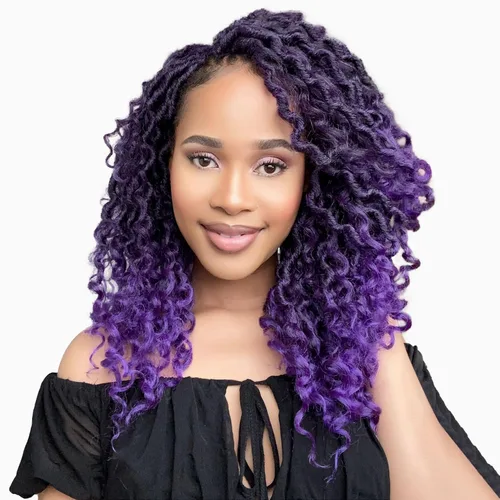 Miniatura 10 de Fulcrum Goddess Locs Cabello de Ganchillo de 10 Pulgadas, 8 Paquetes Nuevo Locs Sintéticos de Ganchillo para Mujeres Negras, Locs de Ganchillo