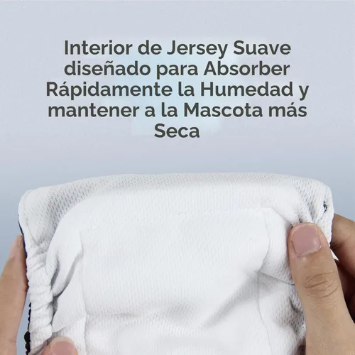 Miniatura 5 de wegreeco - Pañales lavables para perros machos, estampado elegante, bandas envolventes para vientre, paquete de 3