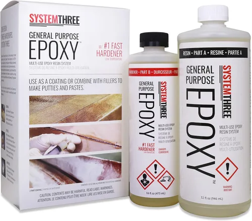 Miniatura 12 de Conjunto de botellas de epóxico System Three, de uso general, 1