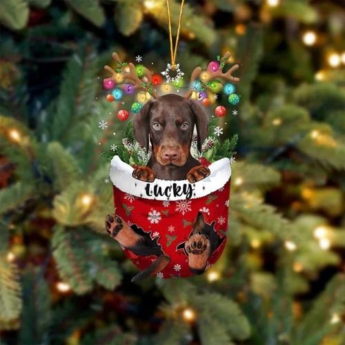Miniatura 98 de Adorno de Navidad personalizado para perro Airedale Terrier en bolsillo de nieve, adorno para árbol de Navidad, idea de regalo para amantes