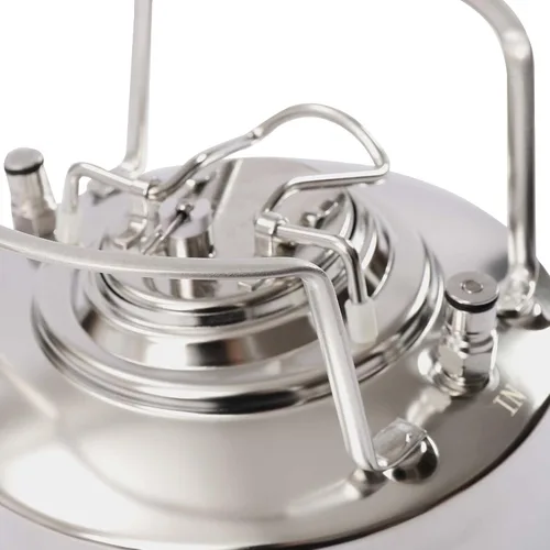 Miniatura 4 de Acero inoxidable Mini Ball Lock Barril de bloqueo de bola de 1.6 galones Barril de cerveza con cerradura de bola pequeña para lotes pequeños