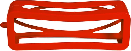 Miniatura 4 de Alltravel - Funda de silicona para Anker Soundcore 2, altavoz Bluetooth portátil SoundCore 2 de 12 W, protección completa de 6 direcciones, piel Rojo