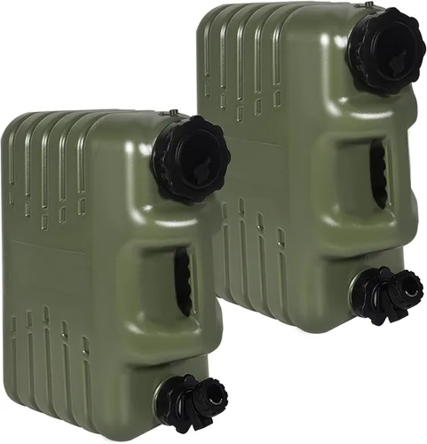 Miniatura 21 de REDCAMP Contenedor de agua portátil de 4 galones/15L con espiga, jarras de agua para camping, tanque de agua, almacenamiento portátil de agua