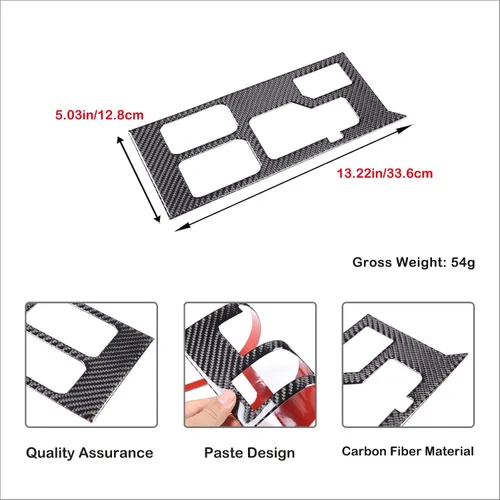 Miniatura 7 de Aunginsy Cubierta de Adhesivo del Panel de la Perilla de Cambios de la Caja de Control Central Compatible con Toyota Tundra/Sequoia 2022-2024 Coche