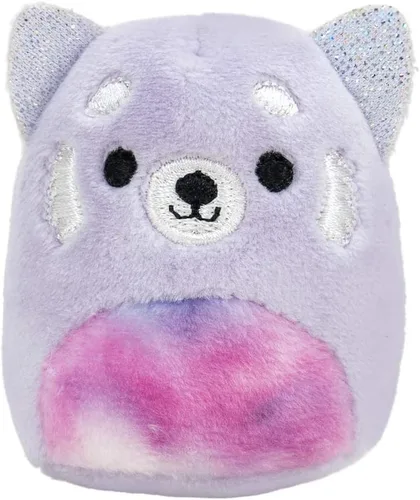 Miniatura 3 de Squishville de Original Squishmallows Sweet Shop - Set de juego con Priya la Panda Púrpura de 5 cm, Tres’zure el Gato Azul y Mesa y Silla de Bistro