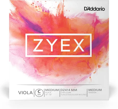Miniatura 6 de D'Addario Zyex Viola Single A String, escala media, tensión media