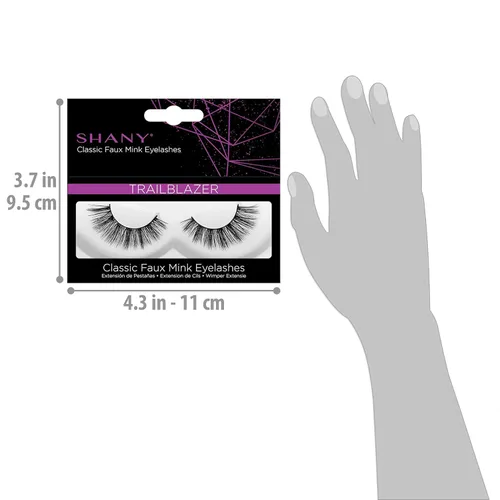 Miniatura 4 de SHANY TRAILBLAZER - Pestañas clásicas de imitación de visón, duraderas, de un solo par, reutilizables, esponjosas, suaves, con volumen medio, 3D