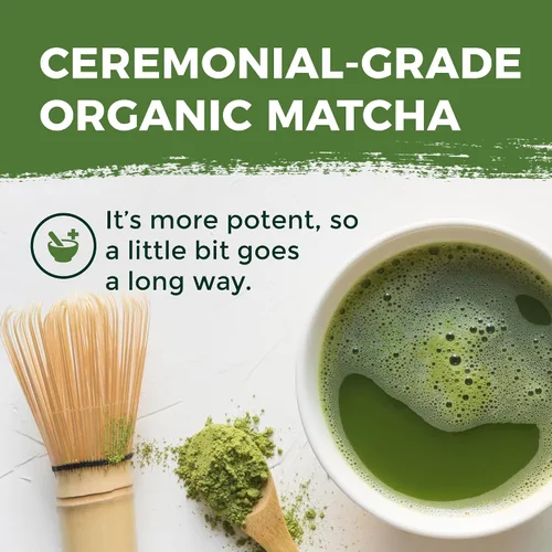 Miniatura 11 de ETANATURE Polvo orgánico de matcha de grado ceremonial, polvo de té verde matcha japonés de primera calidad, certificado USDA y JAS, primera cosecha
