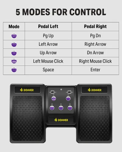 Miniatura 2 de Donner Bluetooth Página espátula, Negro