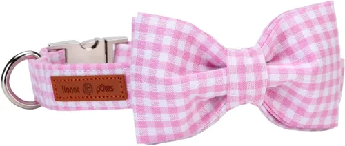 Miniatura 33 de Lionet Paws Collar de Pascua para perro con pajarita, collar de conejo con hebilla de metal para perros, collar ajustable y cómodo para perros