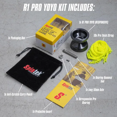 Miniatura 2 de R1 PRO - YoYo Profesional de Alta Gama - Yo para Adultos y Niños 8-12 - Dual y No Sensible - YoYo de Trucos - Amigable para Principiantes