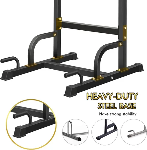Miniatura 5 de BangTong&Li - Torre de ejercicio, barra de dominadas, estación de fondos, soporte para el gimnasio en casa, equipo de entrenamiento de fuerza