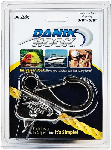 Miniatura 3 de Danik Hook Gancho de anclaje ajustable de acero inoxidable, sistema de anclaje marino sin nudos para barcos, caravanas y uso al aire libre