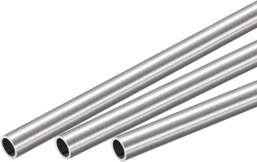 Miniatura 20 de uxcell Tubo redondo de acero inoxidable 304 0.236 in OD 0.020 in espesor de pared 11.811 in longitud 3 piezas