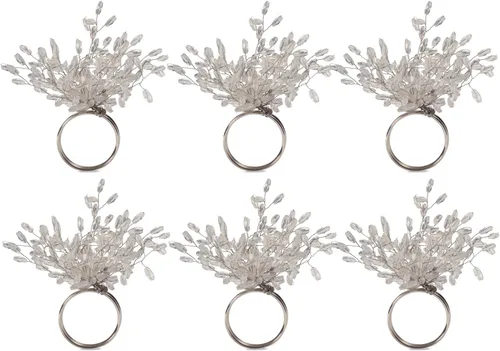 Miniatura 13 de DII Colección de Decoración Navideña y Festiva para Mesa, Juego de Portaservilletas Decorativos, 4 Piezas, 1.6 Diámetro x 1.25 Pulgadas de Altura