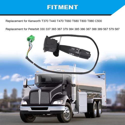 Miniatura 2 de JDMON Interruptor de señal de giro de repuesto para Kenworth T370 T440 T470 T660 T680 T800 T880 Peterbilt 330 337 365 367 379 384 385 386 387 388