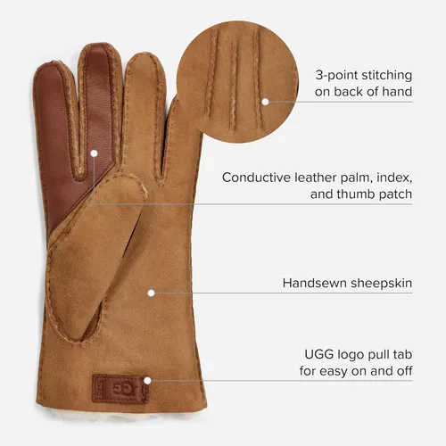 Miniatura 3 de UGG - Guantes de piel de oveja resistentes al agua