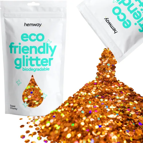 Miniatura 103 de Purpurina biodegradable, holográfica plateada, 3.5 onzas, respetuosa con el medio ambiente, extra gruesa, bioecológica, vegana para festivales