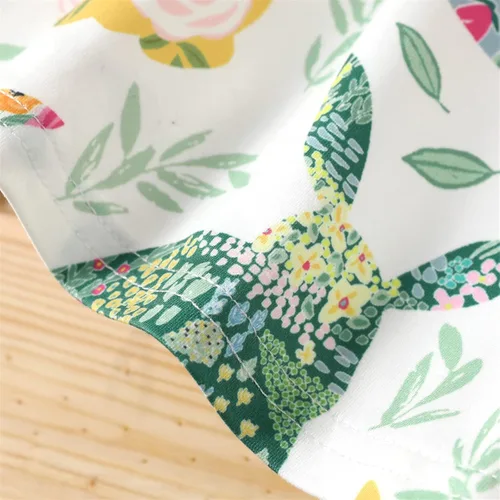 Miniatura 5 de PATPAT Conjunto de 2 piezas de vestido y cárdigan para niñas pequeñas, estampado de girasol, vestido sin mangas y cárdigan de manga larga