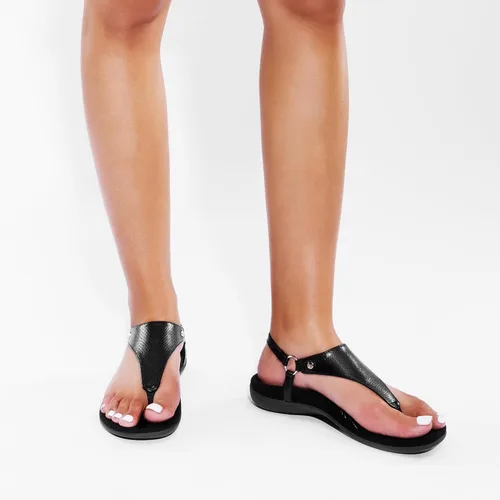 Miniatura 9 de DREAM PAIRS Sandalias planas para mujer, con soporte de arco, ortopédicas, cómodas, suaves, acolchadas, para verano, con correa en T