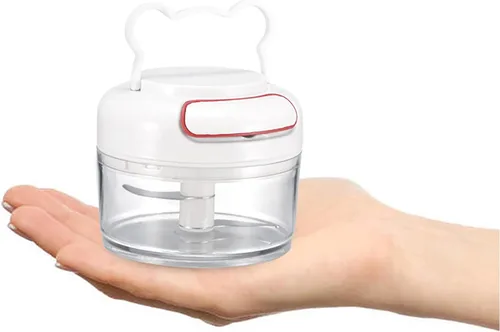 Miniatura 6 de Picadora manual de alimentos para verduras, frutas, nueces, cebollas, ajo, jengibre, chile, especias, hierbas, minicuradora de mano, batidora
